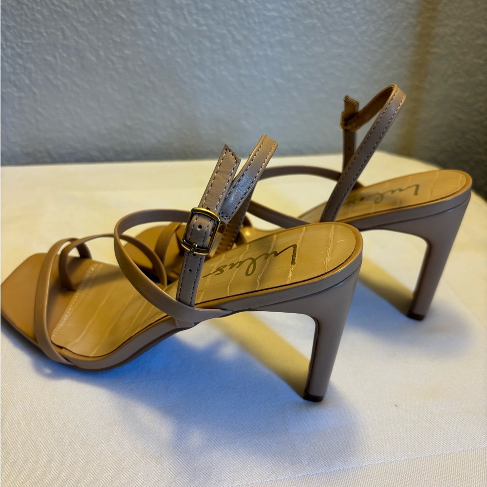 Lulu's Tan Strappy Heels - Picture 3 of 5